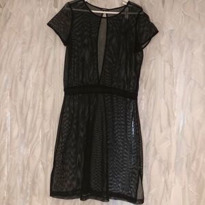 Mark. Swimsuit coverup black mesh